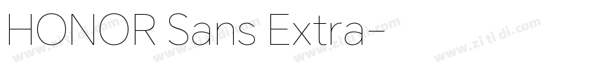 HONOR Sans Extra字体转换